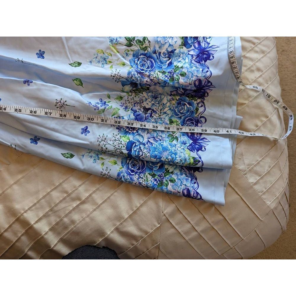 Lindy Bop Blue Floral Ophelia dress - Picture 5 of 7